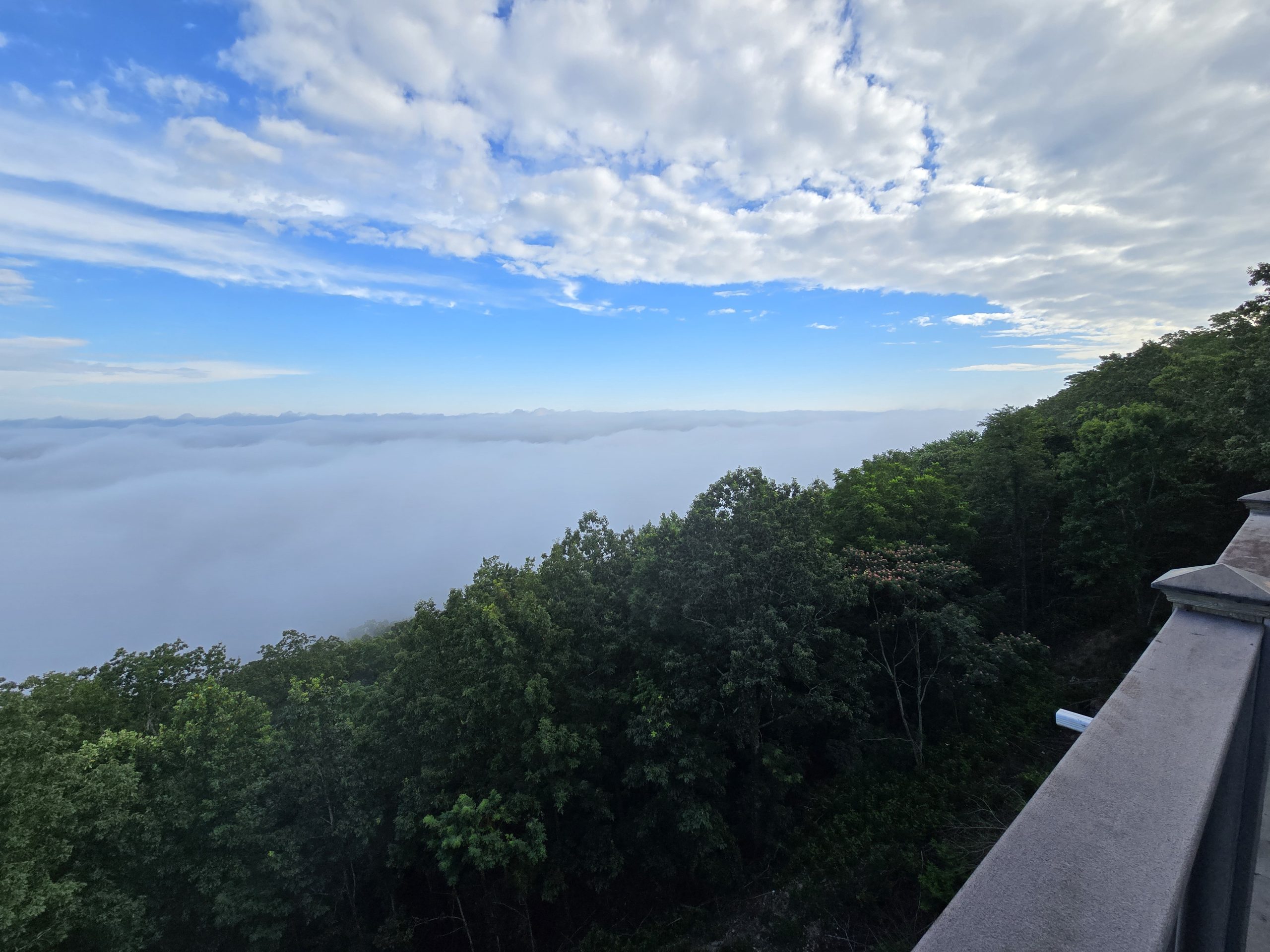 The Lodge on Lookout Mountain in Mentone, AL - fog clouds