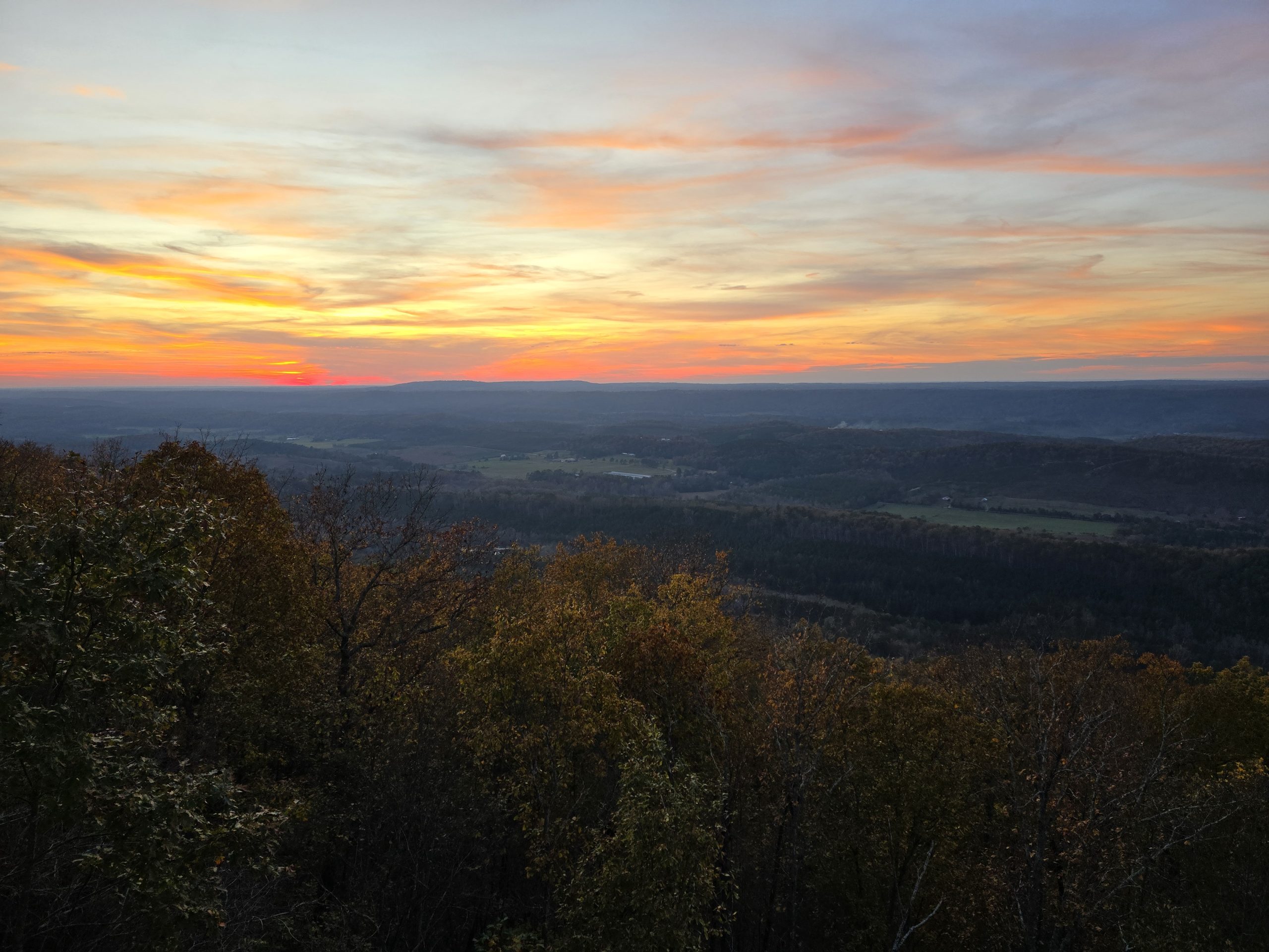 The Lodge on Lookout Mountain in Mentone, AL - sunrise valley