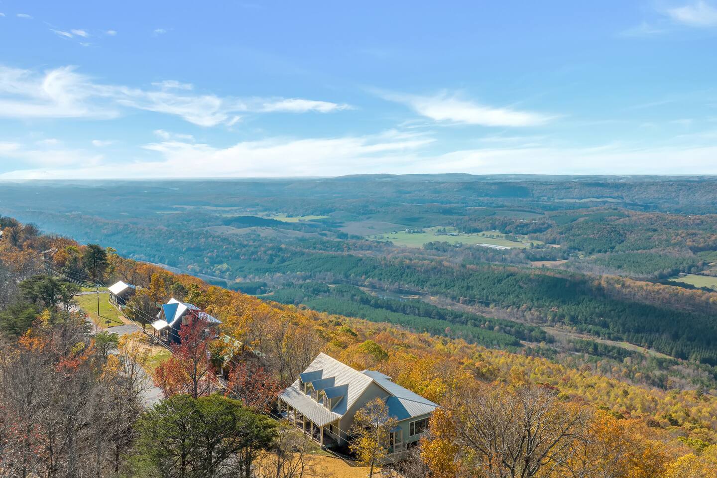 The Lodge on Lookout Mountain in Mentone, AL - valley view fall